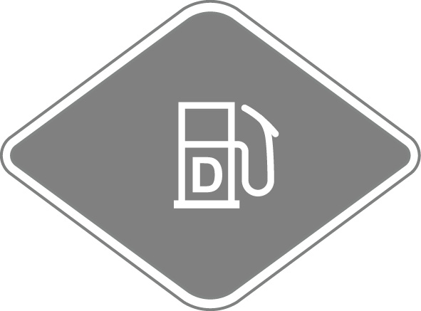 Pictogramm für Fahrzeug mit flüssigen Kraftstoffen der Kl. 1