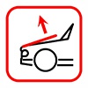 Pictogramm für Aktives Fußgängerschutz-System